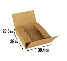 Fefco 402 - Оберточный короб со стыкующимися клапанами 38х30,4х28,5 см