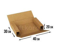 Fefco 403 - Оберточный короб с усиленными бортами (доп. отделениями) 40х30х20 см