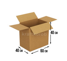 Fefco 204 - Четырехклапанный короб cо стыком клапанов 60х40х40 см