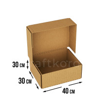 Fefco 409 - Оберточный короб с 5 клапанами на концах 40х30х30 см