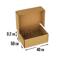 Fefco 409 - Оберточный короб с 5 клапанами на концах 40х50х0.2 см