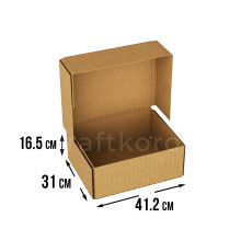 Fefco 409 - Оберточный короб с 5 клапанами на концах 41,2х31х16,5 см