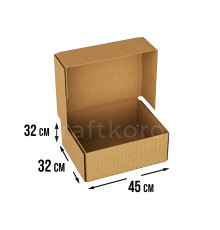 Fefco 409 - Оберточный короб с 5 клапанами на концах 45х32х32 см
