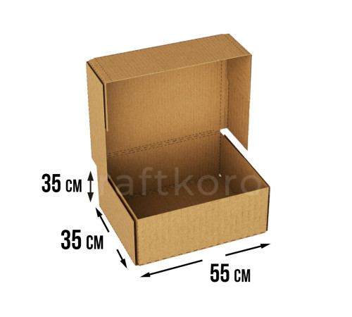 Fefco 409 - Оберточный короб с 5 клапанами на концах 55х35х35 см
