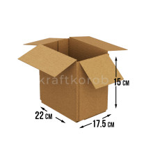 Fefco 205 - Четырехклапанный короб cо стыком клапанов 22х17,5х15 см 