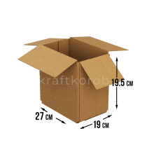 Fefco 205 - Четырехклапанный короб cо стыком клапанов 27х19х19,5 см 