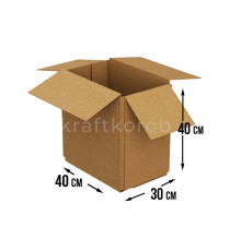 Fefco 205 - Четырехклапанный короб cо стыком клапанов 40х30х40 см