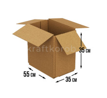 Fefco 205 - Четырехклапанный короб cо стыком клапанов 55х35х35 см