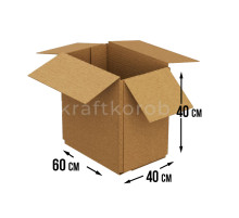 Fefco 205 - Четырехклапанный короб cо стыком клапанов 60х40х40 см