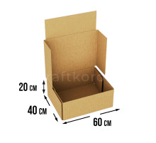 Fefco 4010 - Оберточный короб с накидной крышкой 60х40х20 см