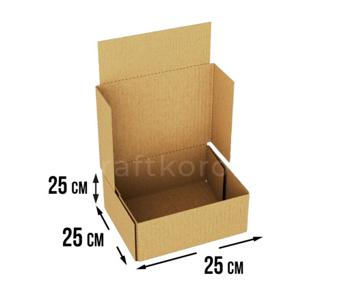 Fefco 4010 - Оберточный короб с накидной крышкой 25х25х25 см