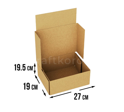 Fefco 4010 - Оберточный короб с накидной крышкой 27х19х19,5 см