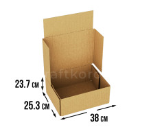 Fefco 4010 - Оберточный короб с накидной крышкой 38х25,3х23,7 см