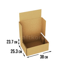 Fefco 4010 - Оберточный короб с накидной крышкой 38х25,3х23,7 см