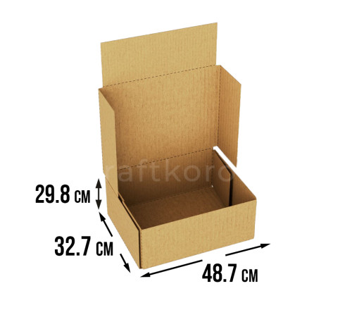 Fefco 410 - Оберточный короб с 4 клапанами на концах 48.7х32.7х29.8 см