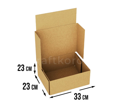 Fefco 410 - Оберточный короб с 4 клапанами на концах 33х23х23 см