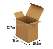 Fefco 211 - Короб трехклапанный с откидными крышкой и дном 38х25,3х23,7 см