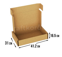 Fefco 441 - Оберточный короб с откидной крышкой и сплошным дном 41,2х31х16,5 см