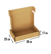 Fefco 441 - Оберточный короб с откидной крышкой и сплошным дном 30х25х17 см