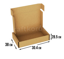 Fefco 441 - Оберточный короб с откидной крышкой и сплошным дном 38х30,4х28,5 см