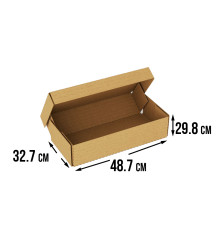 Fefco 4411 - Оберточный короб с откидной внутренней крышкой и усиленными бортами 48.7х32.7х29.8 см