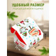 Новый год Подарочная коробка с наполнителем для подарка 23х27х12 см.