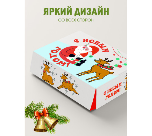 Новый год Подарочная коробка с наполнителем для подарка 23х27х12 см. Новый год Подарочная коробка с наполнителем для подарка 23х27х12 см.