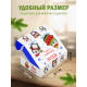 Новый год Подарочная коробка с наполнителем для подарка 23х27х12 см.