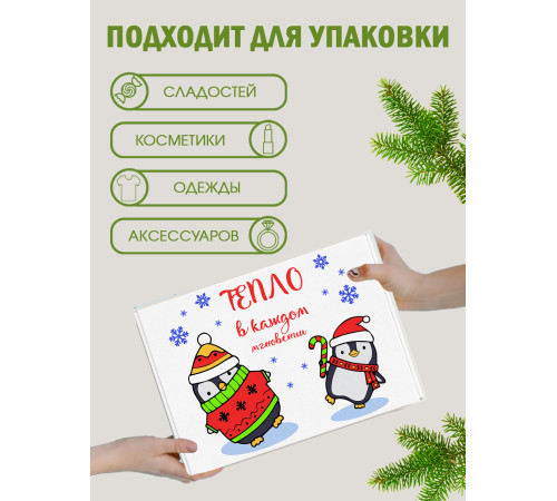 Новый год Подарочная коробка с наполнителем для подарка 23х27х12 см. Новый год Подарочная коробка с наполнителем для подарка 23х27х12 см.