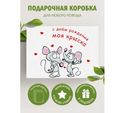 С днём рождения Подарочная коробка с наполнителем для подарка 23х27х12 см. С днём рождения Подарочная коробка с наполнителем для подарка 23х27х12 см.