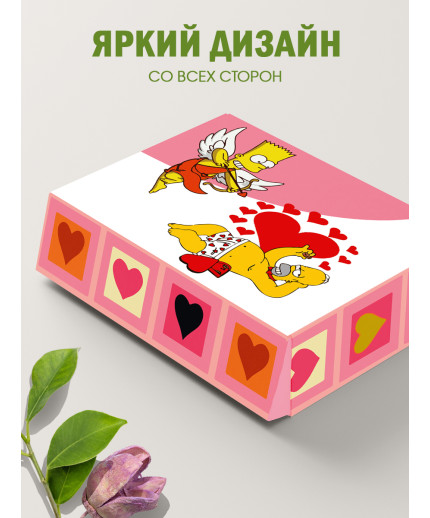 С любовью Подарочная коробка с наполнителем для подарка 23х27х12 см.