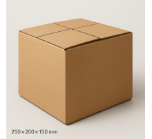 Fefco 205 - Четырехклапанный короб cо стыком клапанов 23х16х15 см