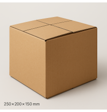 Fefco 205 - Четырехклапанный короб cо стыком клапанов 23х16х15 см